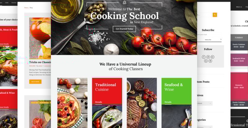 Master Chef Cooking School WordPress Theme - Features Image 13