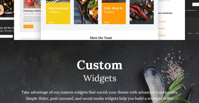 Master Chef Cooking School WordPress Theme - Features Image 14