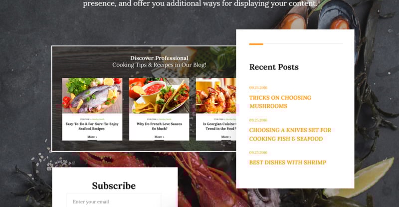 Master Chef Cooking School WordPress Theme - Features Image 15