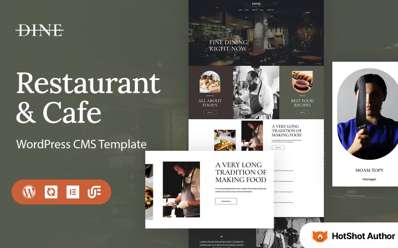 Dine WordPress Theme - Wordpress Food Blog Themes