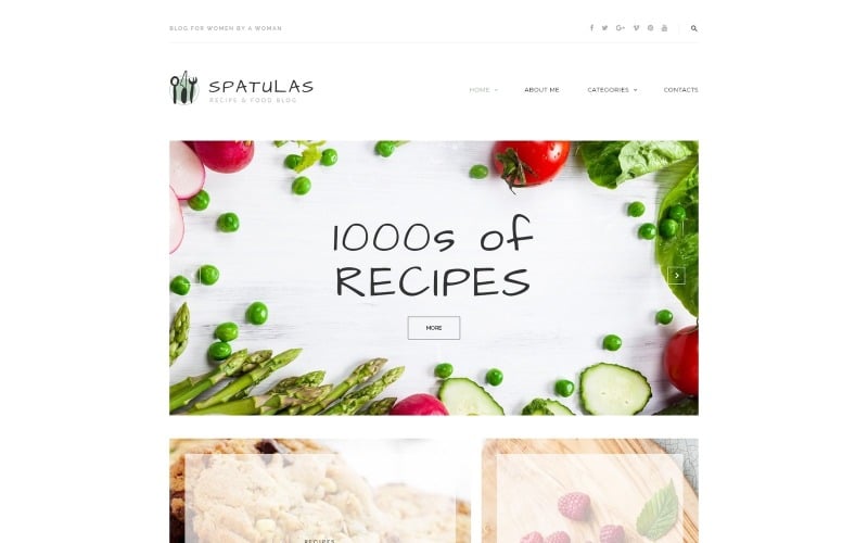 Spatulas WordPress Theme - Wordpress Food Blog Themes