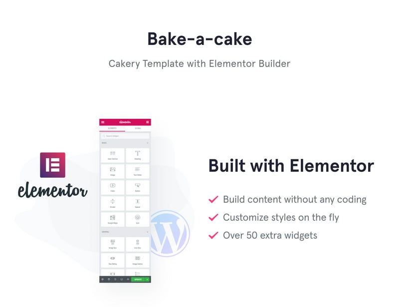 Bake-a-cake WordPress Theme - Image 1